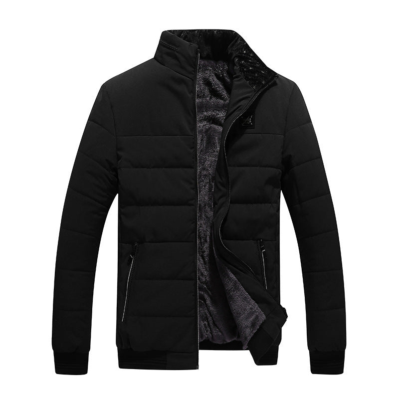 Men's Fleece-lined Cotton-padded Jacket (up to size 4X)