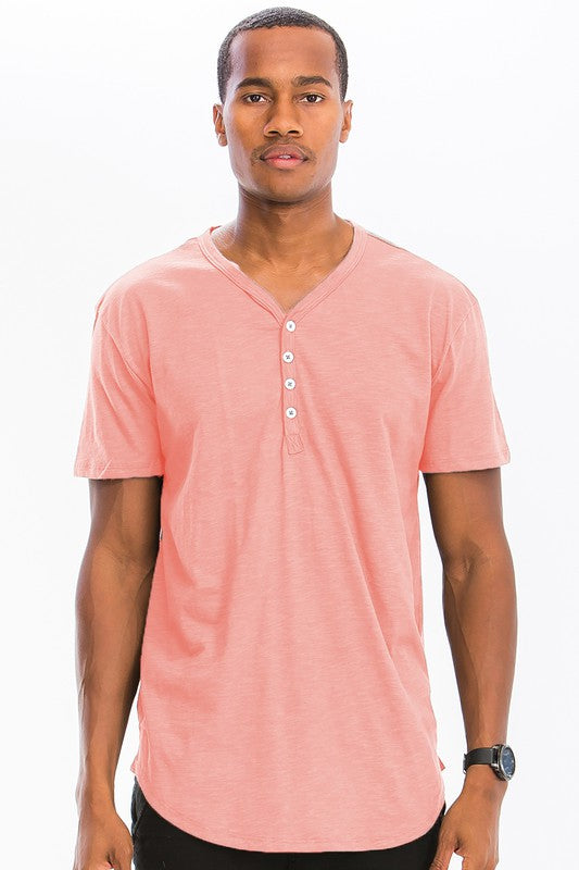 Short Sleeve 4 Button Shirt