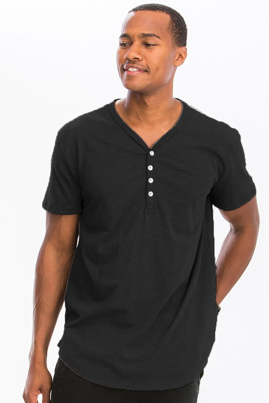 Short Sleeve 4 Button Shirt