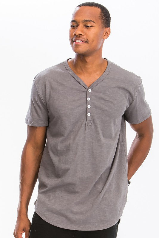 Short Sleeve 4 Button Shirt