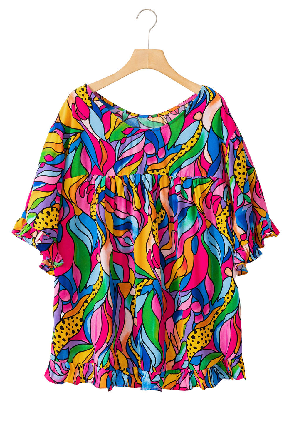 Multi Color Plus Size Blouse