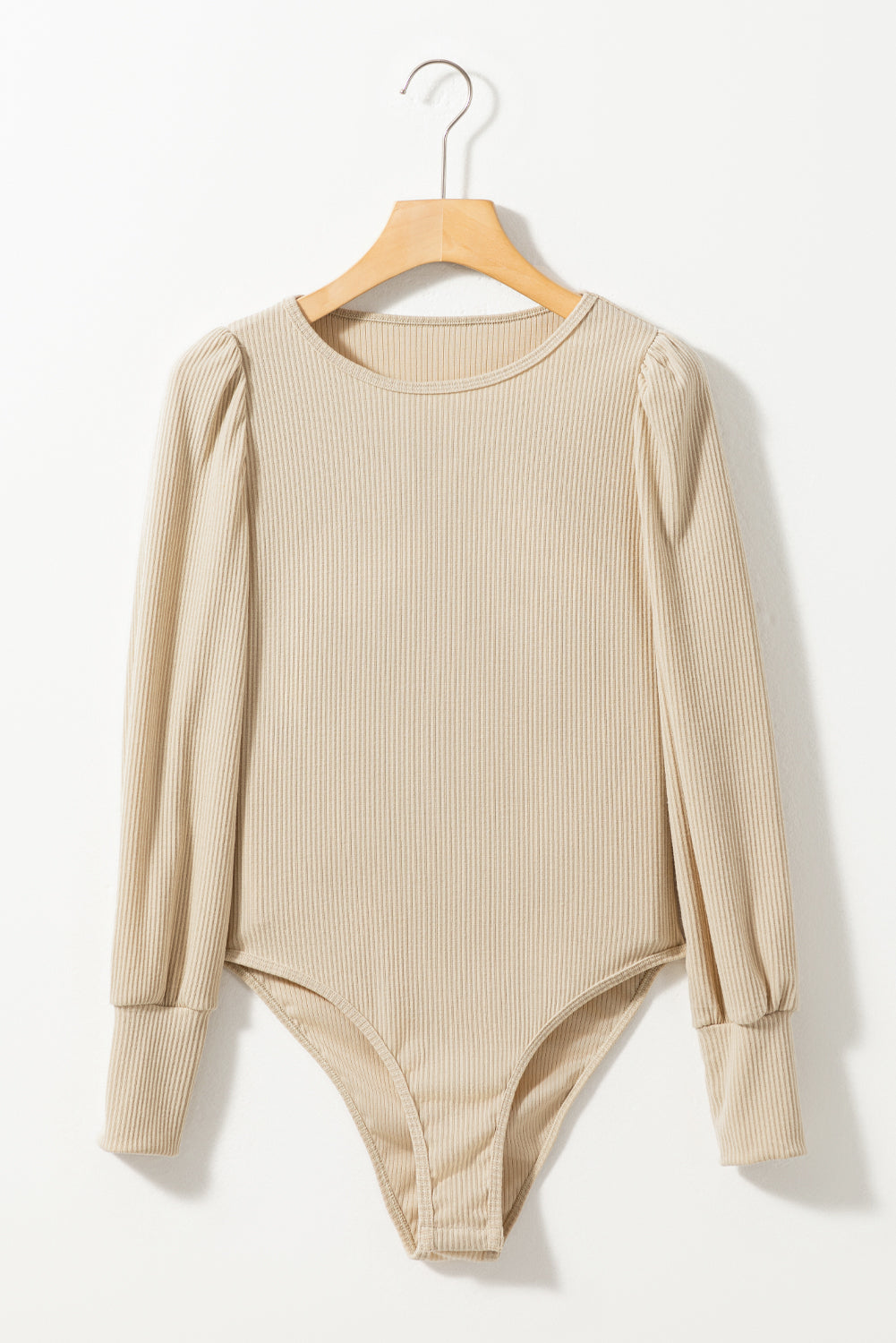 Brown Balloon Sleeve Bodysuit