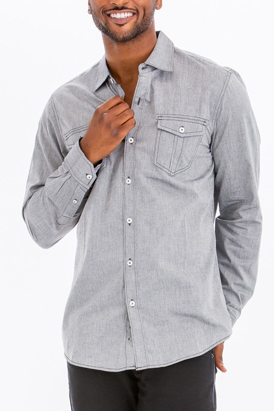 Men's Casual Long Sleeve Shirts