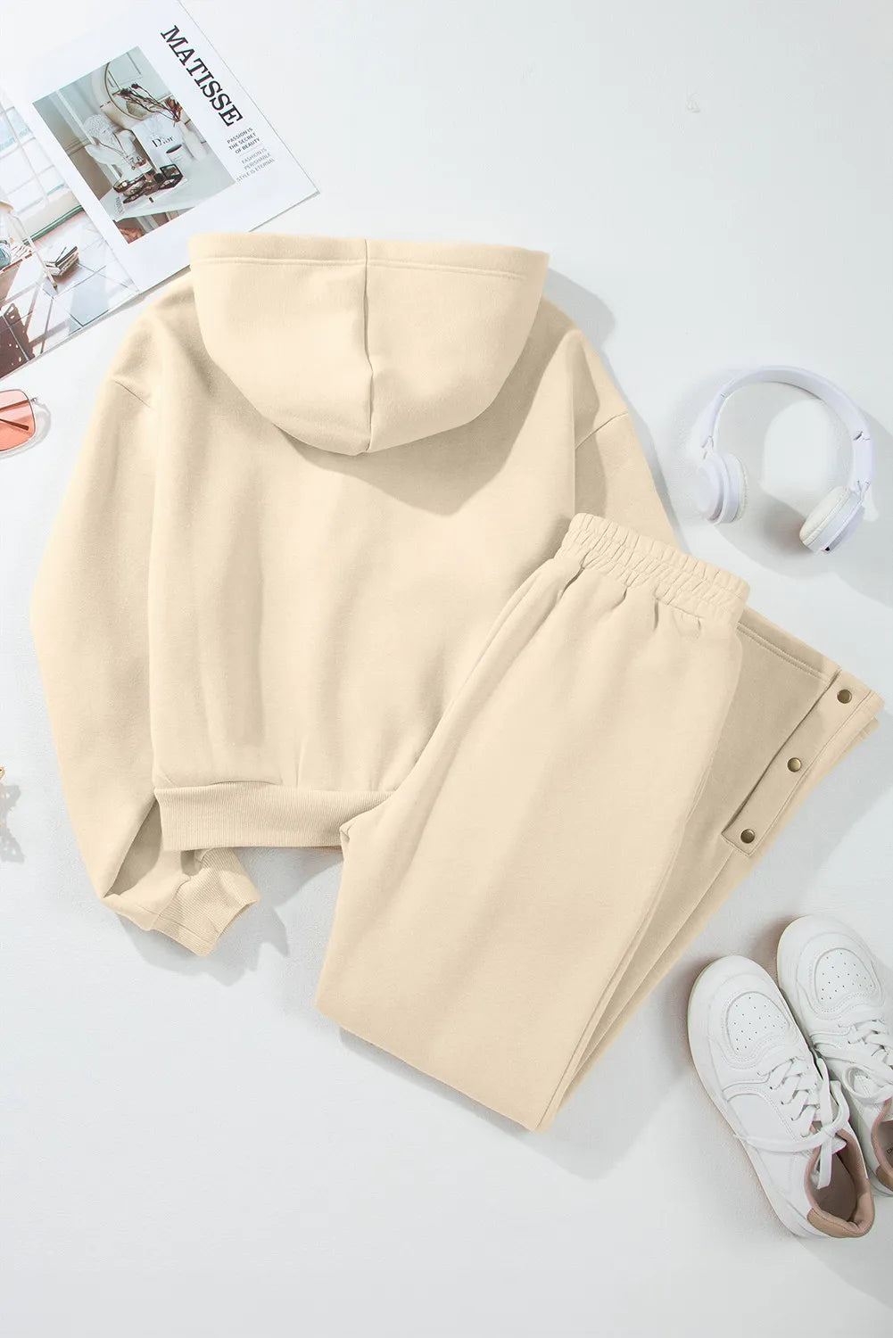 Casual Or Dressy Hooded Top and Pants Set