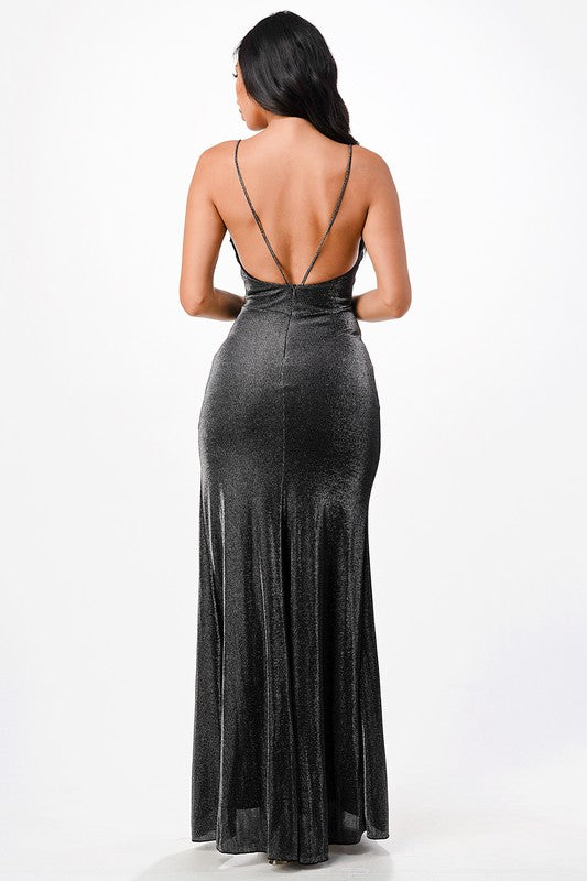 Elegant Maxi Dress With Side Split