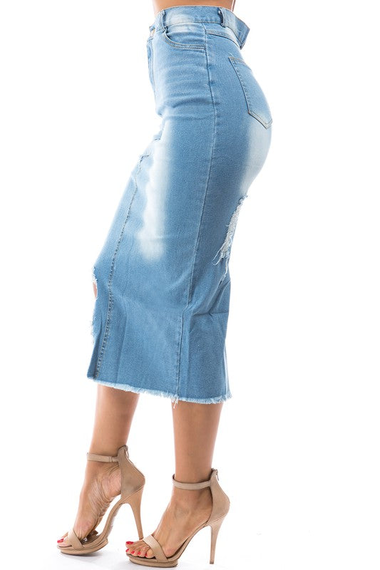 Ya Making me Crazy Denim skirt