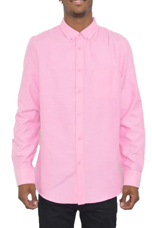 Mens Long Sleeve Dress Shirt