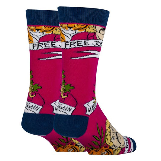 Free Joe - Men's Cotton Crew Funny Socks