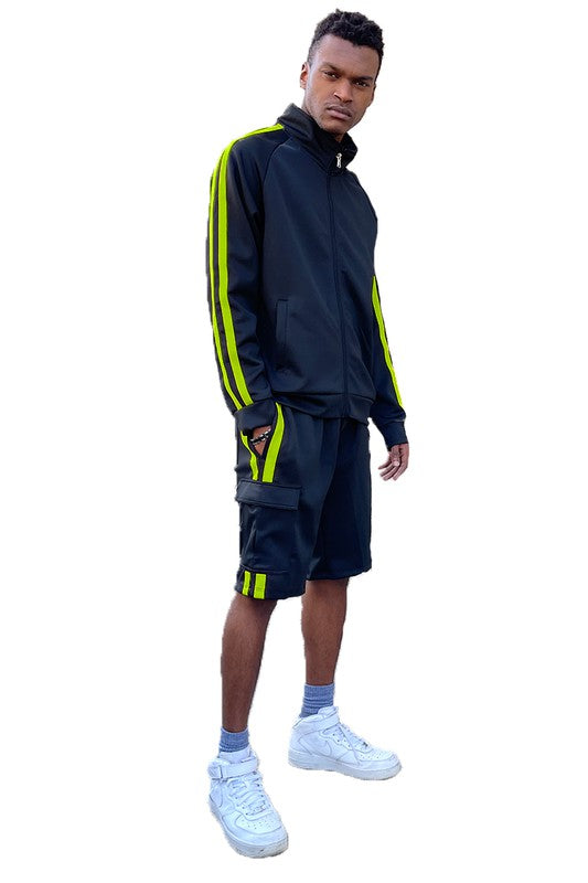 Two Stripe Cargo Pocket Track Suit