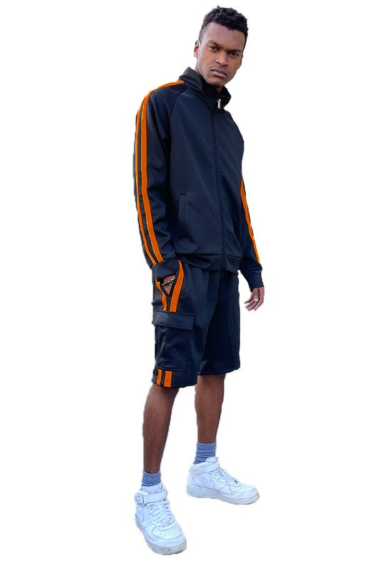 Two Stripe Cargo Pocket Track Suit