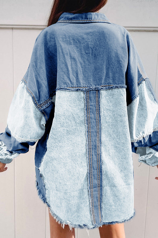 Patchwork Oversize Denim Jacket