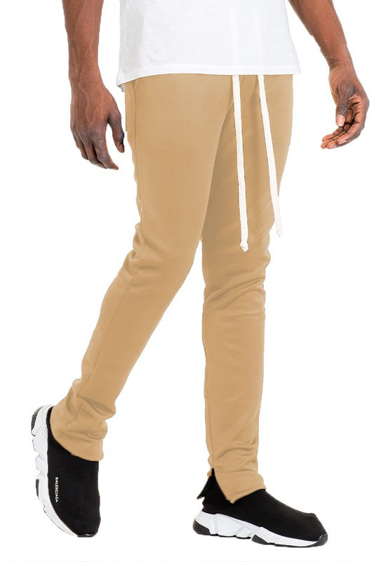 Men Solid Basic Track Pants