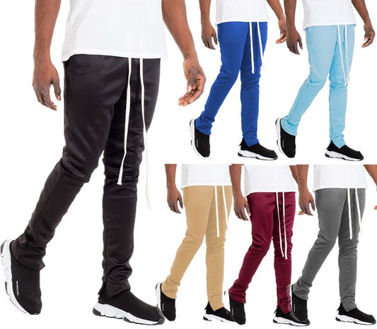 Men Solid Basic Track Pants