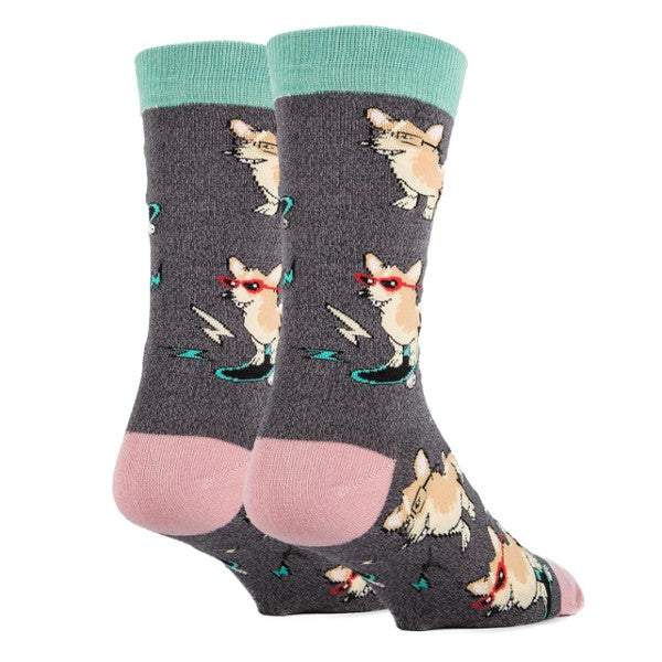 Corgi Boi - Men's Cotton Crew Funny Socks