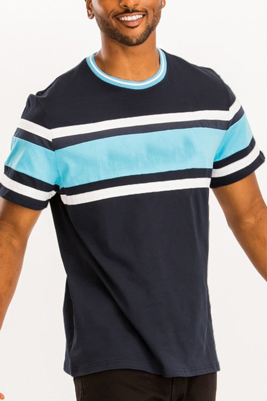 Cotton Three Stripe T Shirt