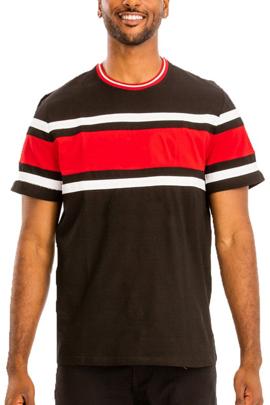 Cotton Three Stripe T Shirt