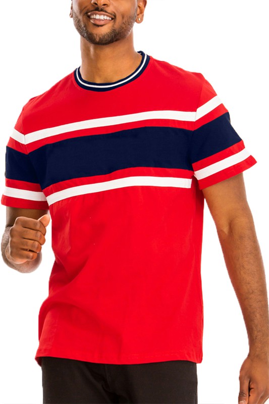 Cotton Three Stripe T Shirt