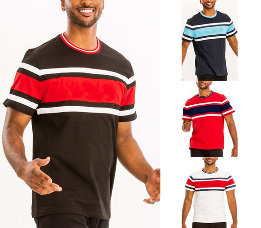 Cotton Three Stripe T Shirt