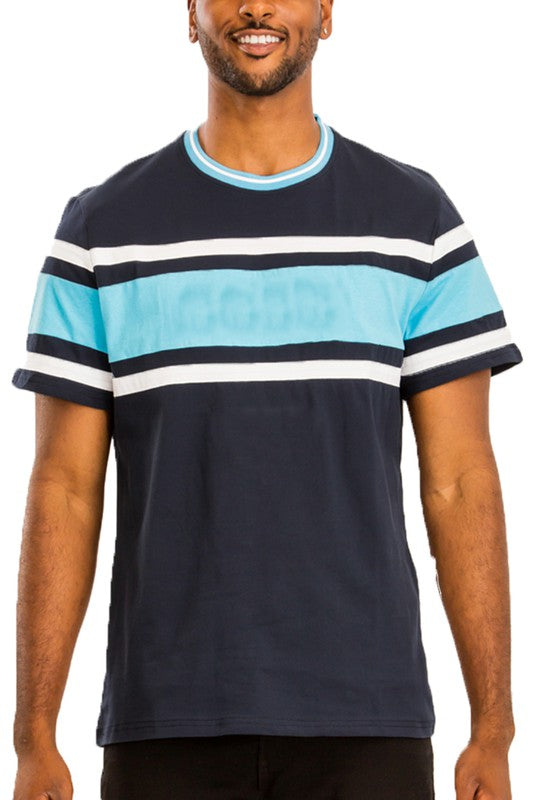 Cotton Three Stripe T Shirt