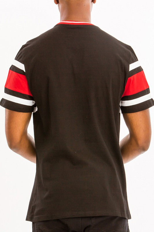 Cotton Three Stripe T Shirt