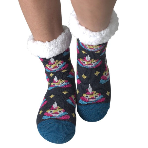 Unicorn - Women's Cozy Slipper Socks