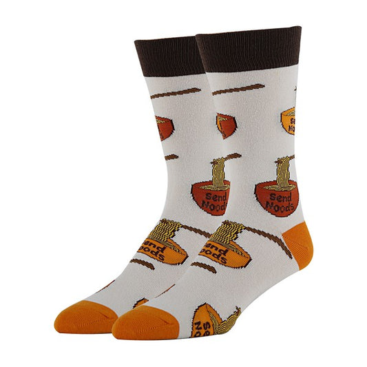 Noods - Men's Cotton Crew Funny Socks