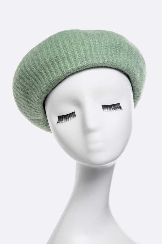 Puffy Soft Wool Blend Beret