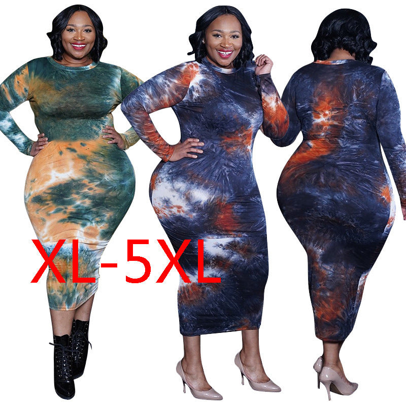 Plus Size Tye Dye Dresses (Up to Size 5X) Runs Small