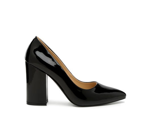 Block Heeled Formal Pumps