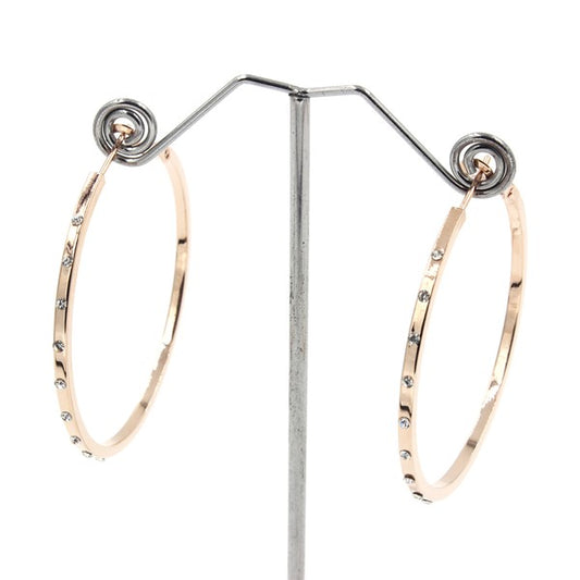 Rhinestone Hoop Earrings