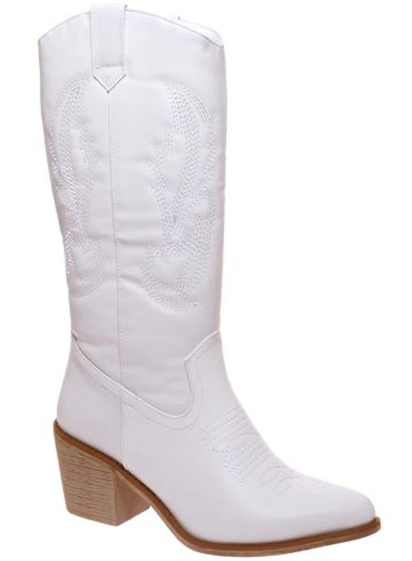 Western Embroidery Cowboy Boots