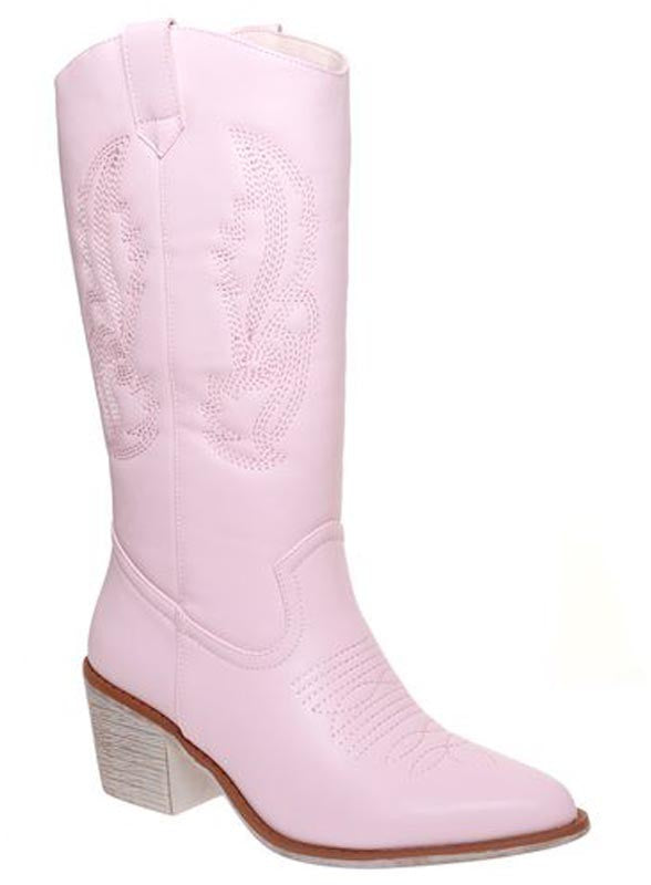 Western Embroidery Cowboy Boots