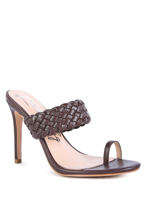 Woven Strap Toe Ring Sandals