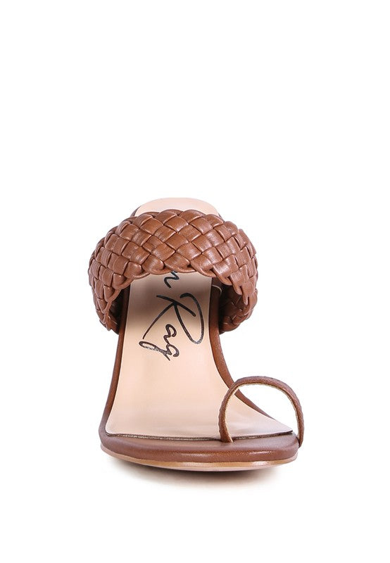 Woven Strap Toe Ring Sandals