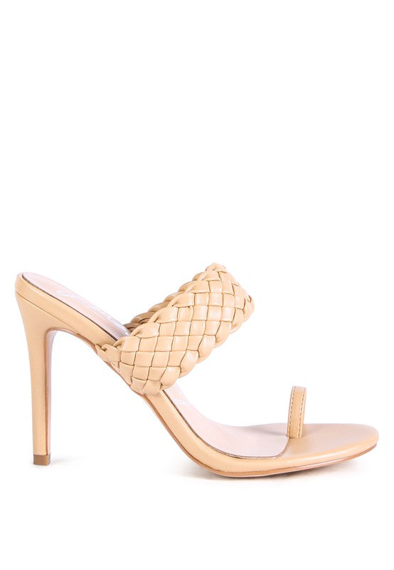 Woven Strap Toe Ring Sandals