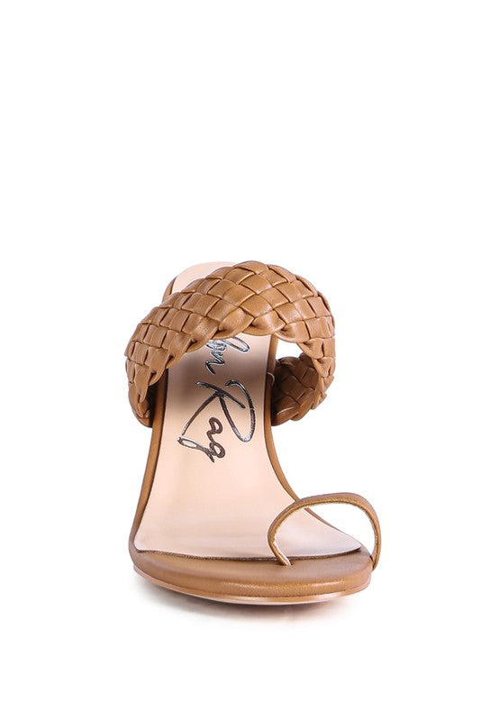 Woven Strap Toe Ring Sandals