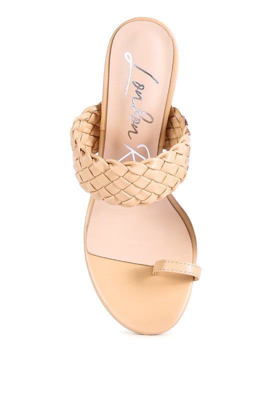 Woven Strap Toe Ring Sandals