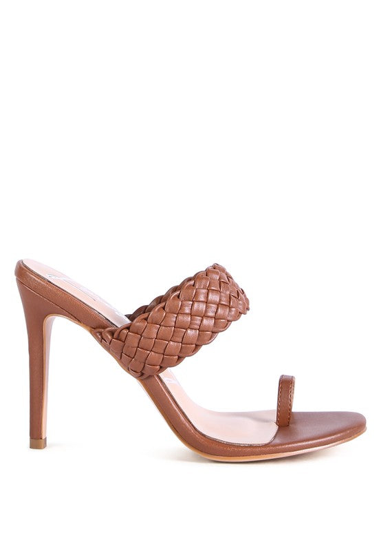 Woven Strap Toe Ring Sandals