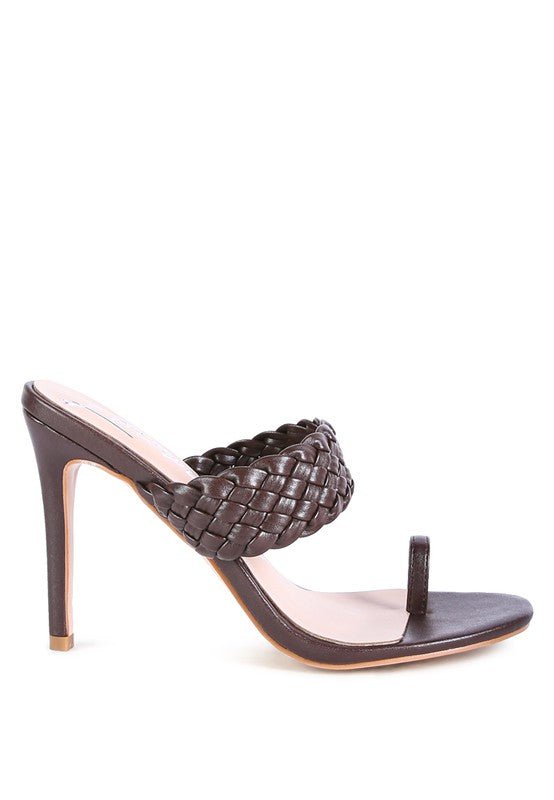 Woven Strap Toe Ring Sandals