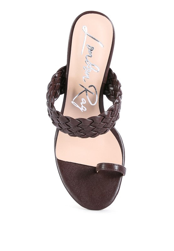 Woven Strap Toe Ring Sandals