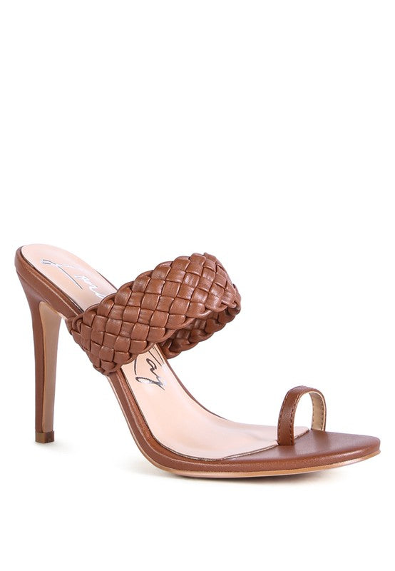 Woven Strap Toe Ring Sandals