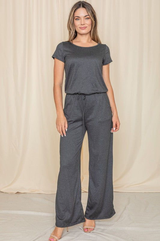 Round the Way Jumpsuit W/Pocket