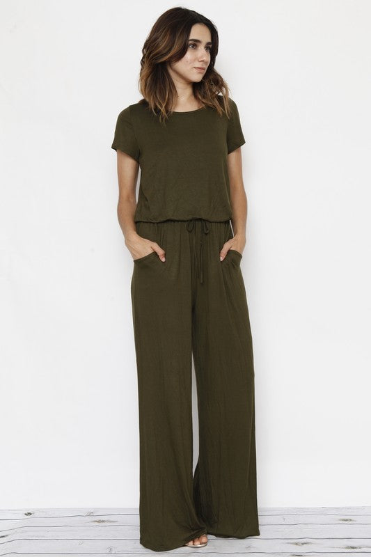 Round the Way Jumpsuit W/Pocket