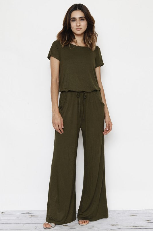 Round the Way Jumpsuit W/Pocket