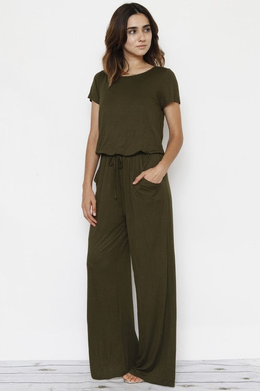 Round the Way Jumpsuit W/Pocket