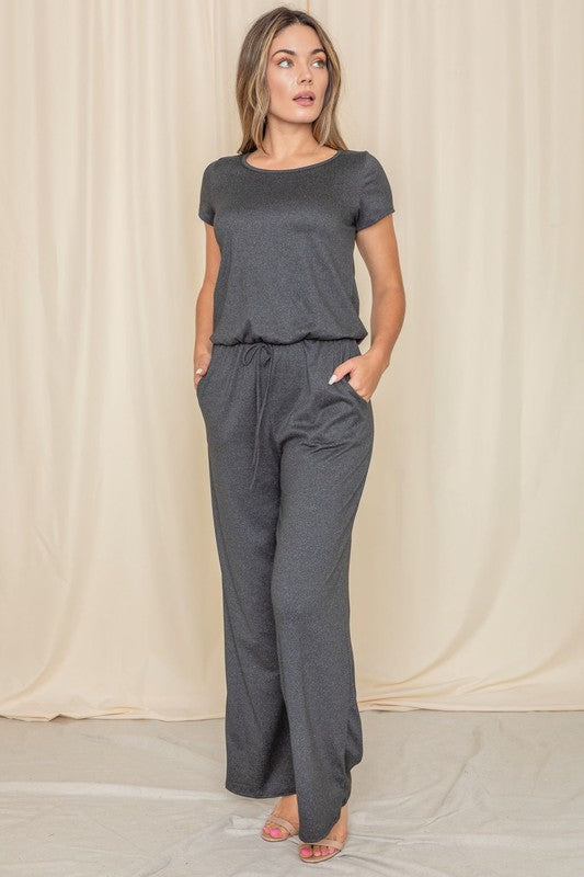 Round the Way Jumpsuit W/Pocket