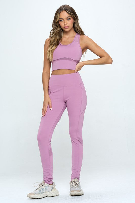 Women's Two Piece Activewear Set Cut Out Back