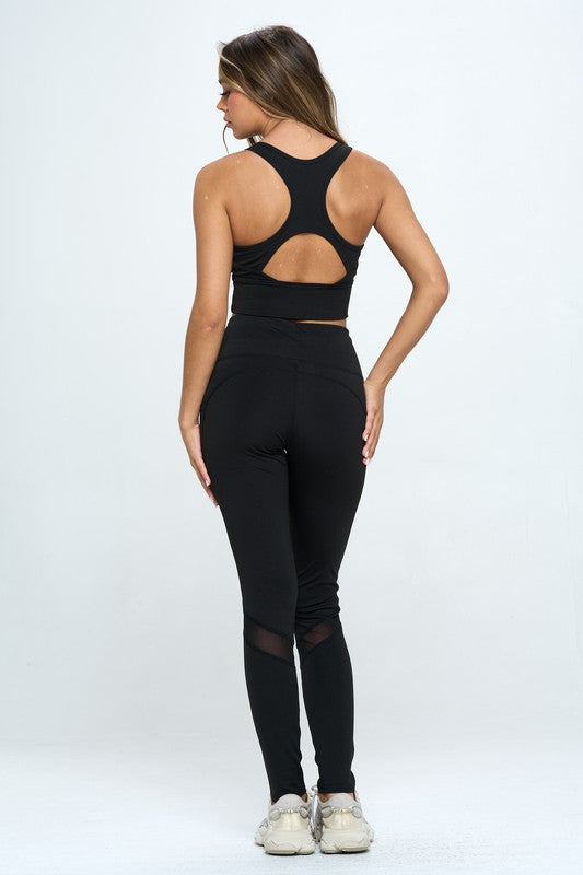 Women's Two Piece Activewear Set Cut Out Back