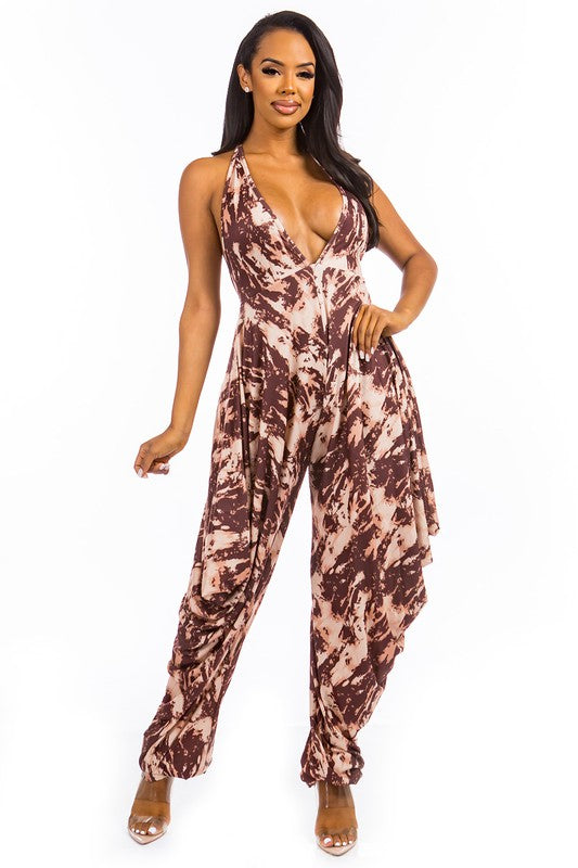 Sexy Tie Dye Jumpsuit