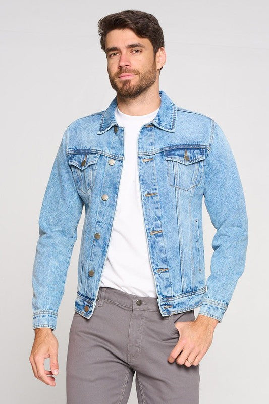 Men's Light Washed Denim Jacket